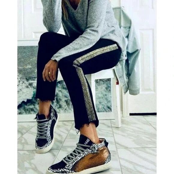 Mother Denim High Waisted Looker Ankle Fray Guilty Flash Jean Size 24 - Picture 2 of 10